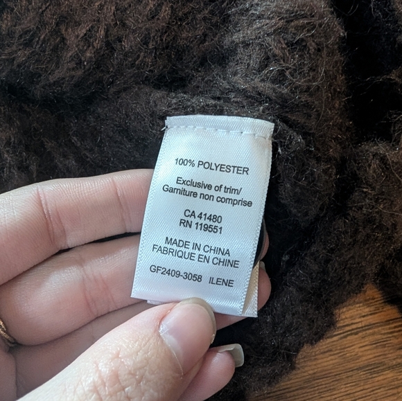 Gentle Fawn Brown One Button Cozy Knit Cardigan Sweater Size XL - Picture 5 of 10